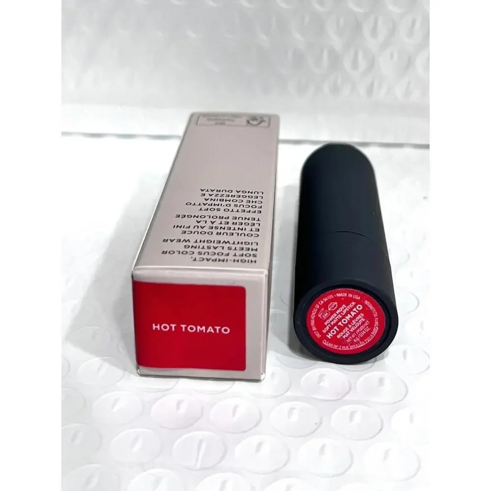 BITE Beauty POWER MOVE Soft Matte Lipstick - HOT  TOMATO - Full Size 0.14 oz New